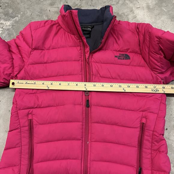 The North Face 700 Pro Down Puffer Jacket Womens Small Lightweight Pink Quilted - Picture 4 of 9
